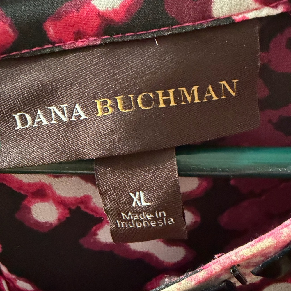 Dana Buchman Pink and Black Patterned Tank Top - Picture 9 of 9